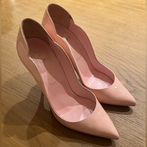 Christian Louboutin Blush Patent Pointed-Toe Pumps